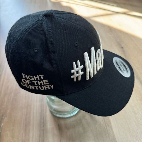 Mayweather Pacquiao Men's Fight of The Century Black Snapback Cap 2015 Boxing - Picture 4 of 6